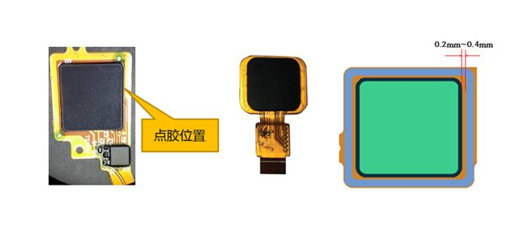 手机指纹识别模组用胶方案